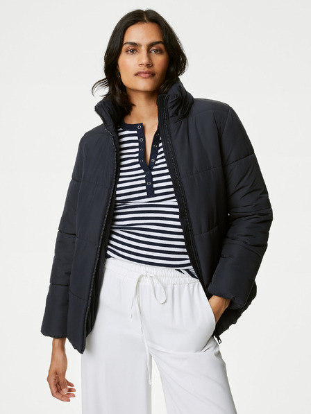 Marks & Spencer Modrá dámska prešívaná bunda Thermowarmth™ Marks & Spencer