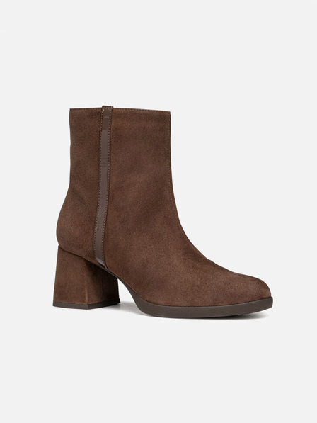 Geox Tmavohnedé dámske členkové topánky Geox Walk Pleasure 55
