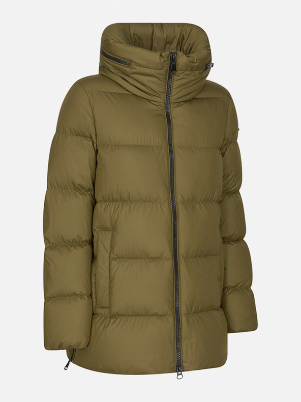 Geox Khaki dámska páperová bunda Geox Camei