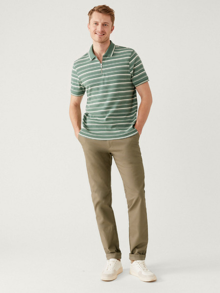 Marks & Spencer Khaki pánske chino nohavice Marks & Spencer