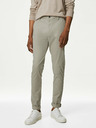Marks & Spencer Svetlošedé pánske chino nohavice Marks & Spencer