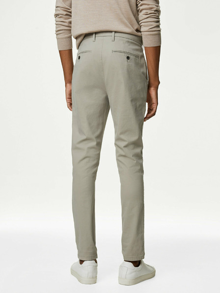 Marks & Spencer Svetlošedé pánske chino nohavice Marks & Spencer