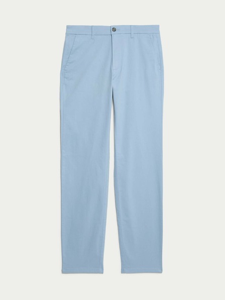 Marks & Spencer Elastické chino nohavice regular fit Marks & Spencer modré