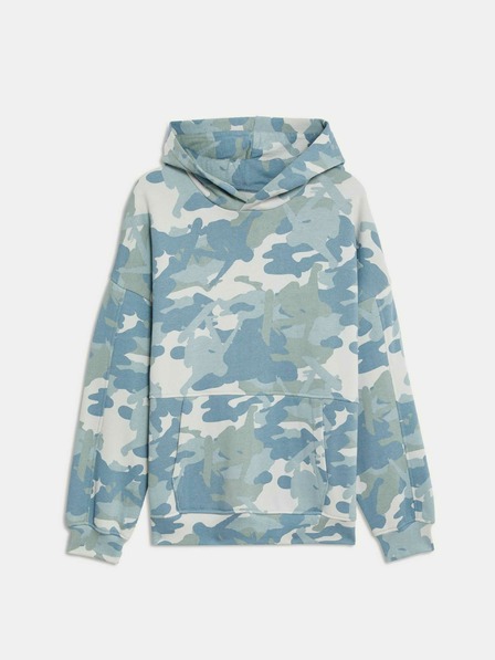 Marks & Spencer Viacfarebná bavlnená mikina s kapucňou Marks & Spencer s maskáčovým motívom (6-16 rokov)