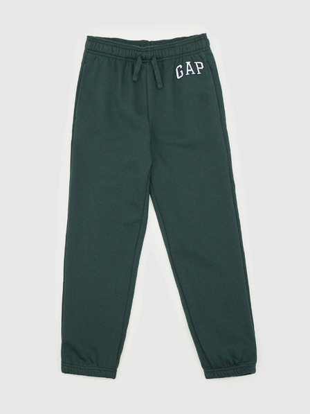 GAP Detské tepláky fleece logo army GAP
