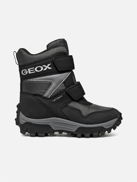 Geox Čierne chlapčenské členkové topánky Geox Himalaya B ABX