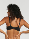 DIM Čierna dámska podprsenka Dim WIREFREE STRAPLESS BRA