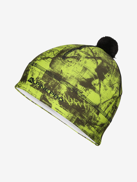 ALPINE PRO Funkčná čiapka s bambulou ALPINE PRO ABERE sulphur spring