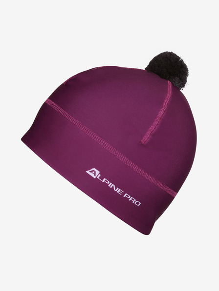 ALPINE PRO Funkčná čiapka s bambulou ALPINE PRO ABERE holyhock