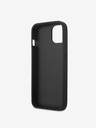 Guess PU 4G Metal Logo Zadní Kryt pro iPhone 13 Grey Obal na telefón