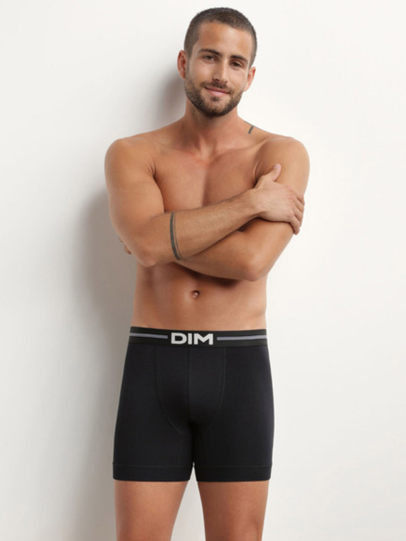 DIM Čierne pánske boxerky DIM Icons boxerky