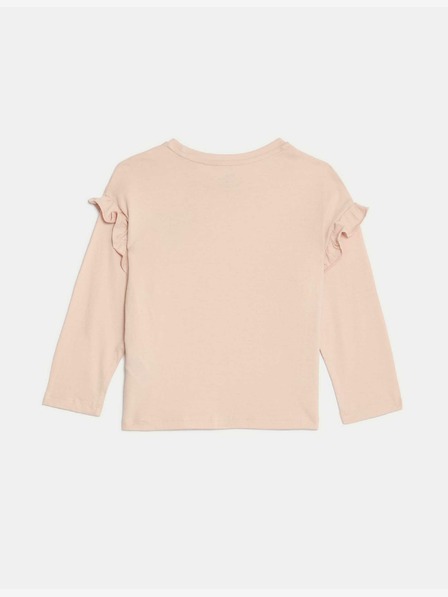 Marks & Spencer Top z čistej bavlny s mašľou (2-8 rokov) Marks & Spencer ružová