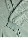 Marks & Spencer Marks & Spencer zelená mikina s kapucňou so zapínaním na zips a vysokým obsahom bavlny (6-16 rokov)