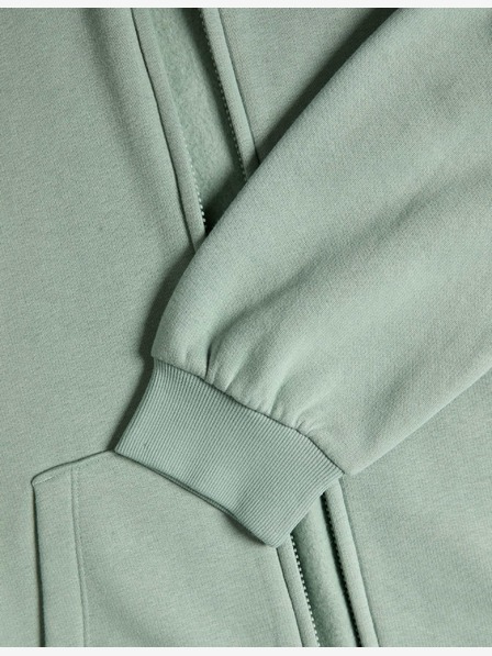 Marks & Spencer Marks & Spencer zelená mikina s kapucňou so zapínaním na zips a vysokým obsahom bavlny (6-16 rokov)