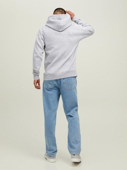Jack & Jones Svetlošedá pánska mikina Jack & Jones Star Hoodie