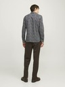 Jack & Jones Tmavomodrá pánska košeľa Jack & Jones Blackpool so vzorom