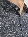 Jack & Jones Tmavomodrá pánska košeľa Jack & Jones Blackpool so vzorom