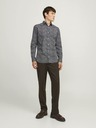 Jack & Jones Tmavomodrá pánska košeľa Jack & Jones Blackpool so vzorom