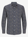 Jack & Jones Tmavomodrá pánska košeľa Jack & Jones Blackpool so vzorom
