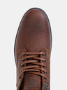 Jack & Jones Hnedé pánske kožené členkové topánky Jack & Jones Tubar