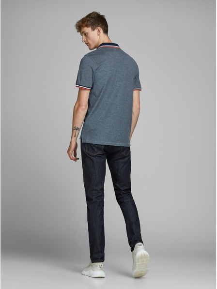 Jack & Jones Modrá polokošeľa Jack & Jones Paulos