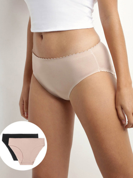 DIM Dámske nohavičky Dim Body Touch Midi Set dvoch nohavičiek