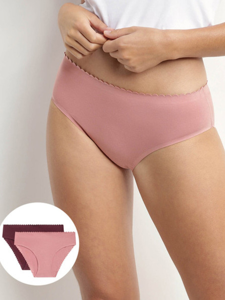 DIM Dámske nohavičky Dim Body Touch Midi Set dvoch nohavičiek