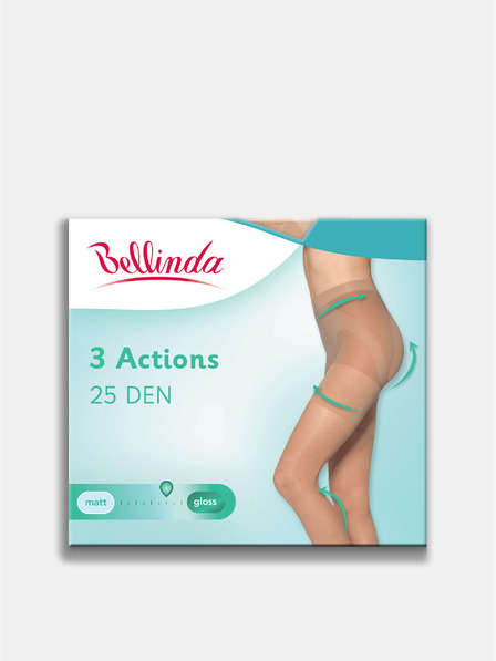 Bellinda Čierne Bellinda dámske pančuchové nohavice s formujúcim efektom 3ACTIONS 25 DEN