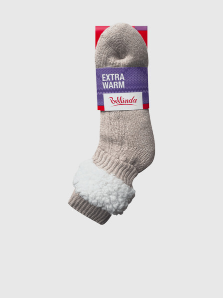 Bellinda Béžové dámske mimoriadne teplé ponožky BELLINDA Extra Warm