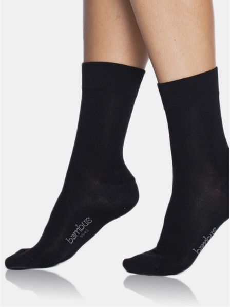 Bellinda Čierne dámske nohavičky Bellinda BAMBUS COMFORT SOCKS