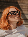 VEYREY VeyRey Unisex futuristické slnečné okuliare Calictor Black Universal