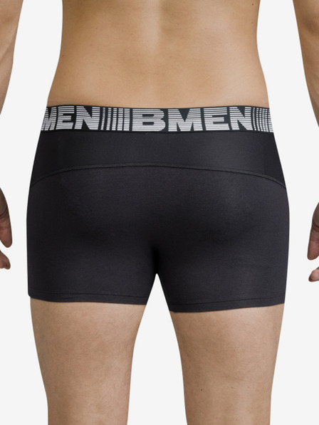 Bellinda Čierne pánske športové boxerky Bellinda 3D FLEX AIR BOXER
