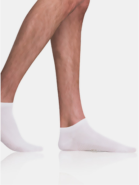 Bellinda Biele pánske ponožky Bellinda BAMBUS AIR IN-SHOE SOCKS