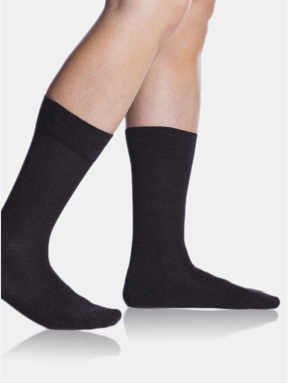 Bellinda Pánske tmavosivé ponožky Bellinda BAMBUS COMFORT SOCKS