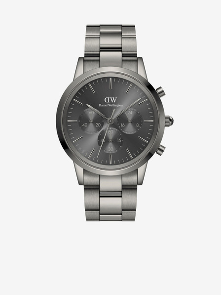 Daniel Wellington Šedé pánske hodinky Daniel Wellington Iconic