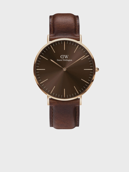 Daniel Wellington Tmavohnedé pánske hodinky Daniel Wellington Classic