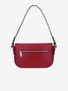 Elega Červená dámska kožená crossbody kabelka ELEGA Farfalle