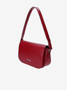 Elega Červená dámska kožená crossbody kabelka ELEGA Farfalle
