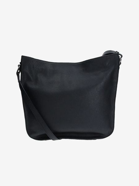 Elega Čierna dámska kožená crossbody kabelka ELEGA Hobie
