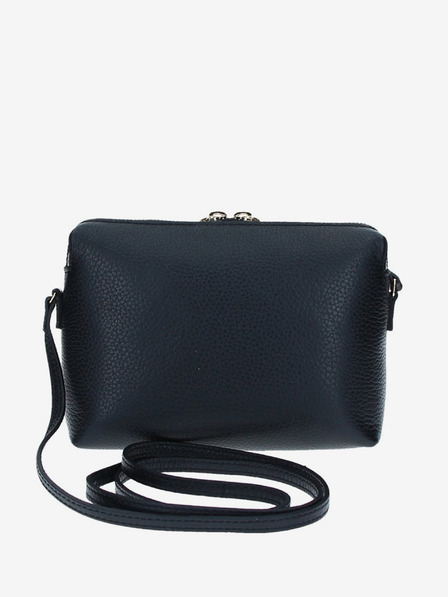 Elega Čierna dámska kožená crossbody kabelka ELEGA Hillary