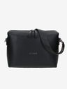 Elega Čierna dámska kožená crossbody kabelka ELEGA Hills