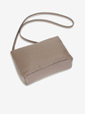 Elega Béžová dámska kožená crossbody kabelka Elega Fluffy