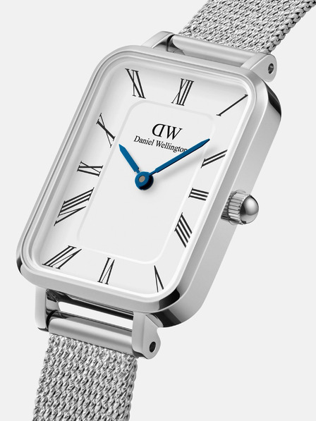 Daniel Wellington Dámske hodinky Daniel Wellington mesh Quadro Sterling silver