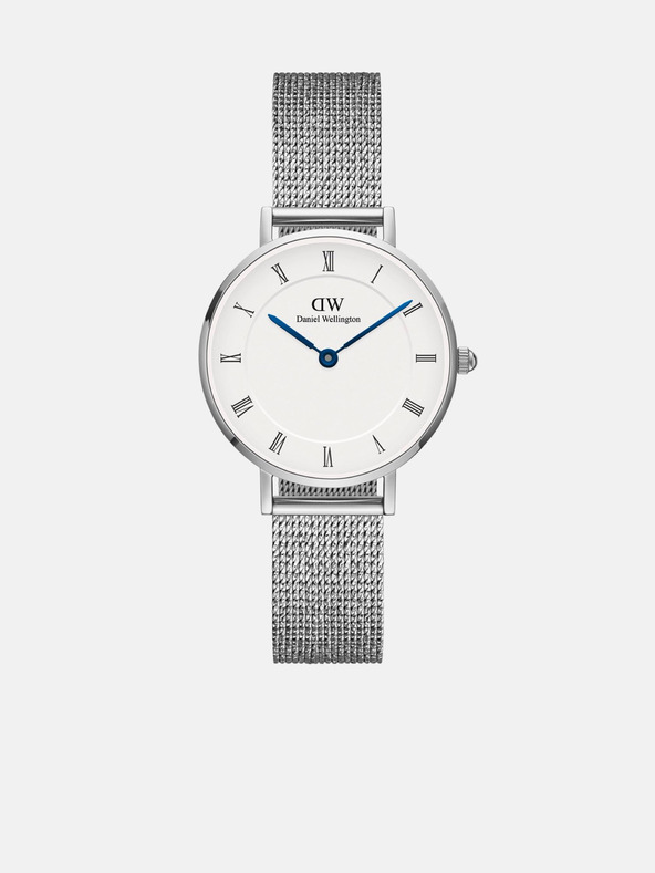 Daniel Wellington Strieborné dámske hodinky Daniel Wellington Mesh Petite Sterling Silver