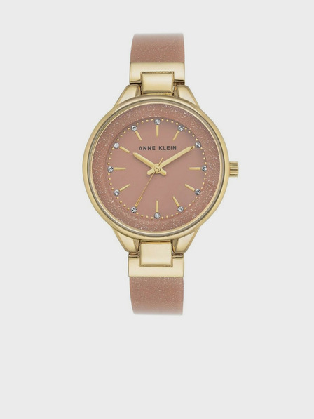 Anne Klein Dámske ružovo-zlaté hodinky Anne Klein