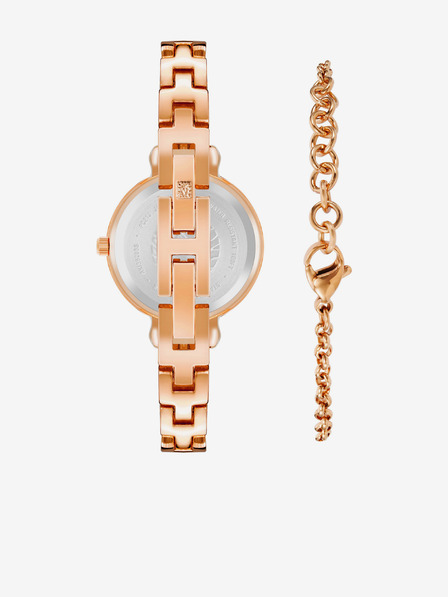 Anne Klein Súprava hodiniek a náramku Anne Klein z ružového zlata