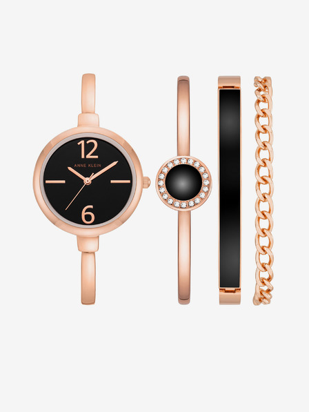 Anne Klein Súprava hodiniek a náramku Anne Klein z ružového zlata