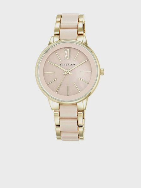 Anne Klein Dámske ružovo-zlaté hodinky Anne Klein