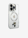 Karl Lagerfeld IML Karl and Choupette NFT MagSafe Zadný kryt pre iPhone 15 Pro Transparent Karl Lagerfeld
