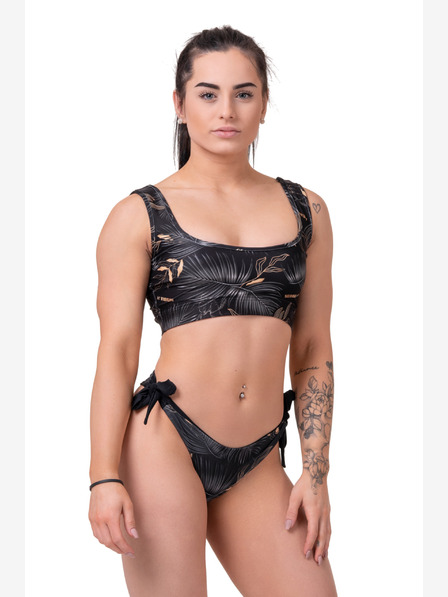 Nebbia Bikini Active Black - bralette 554 S,vulkanická čierna